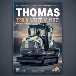 Thomas T35 S Mini Excavator Top Rated Service Repair Workshop Manual PDF