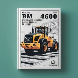 2001 Chevrolet Parts Catalogue Volvo BM 4600 Wheel Loader Sn: -2549 Catalog PDF