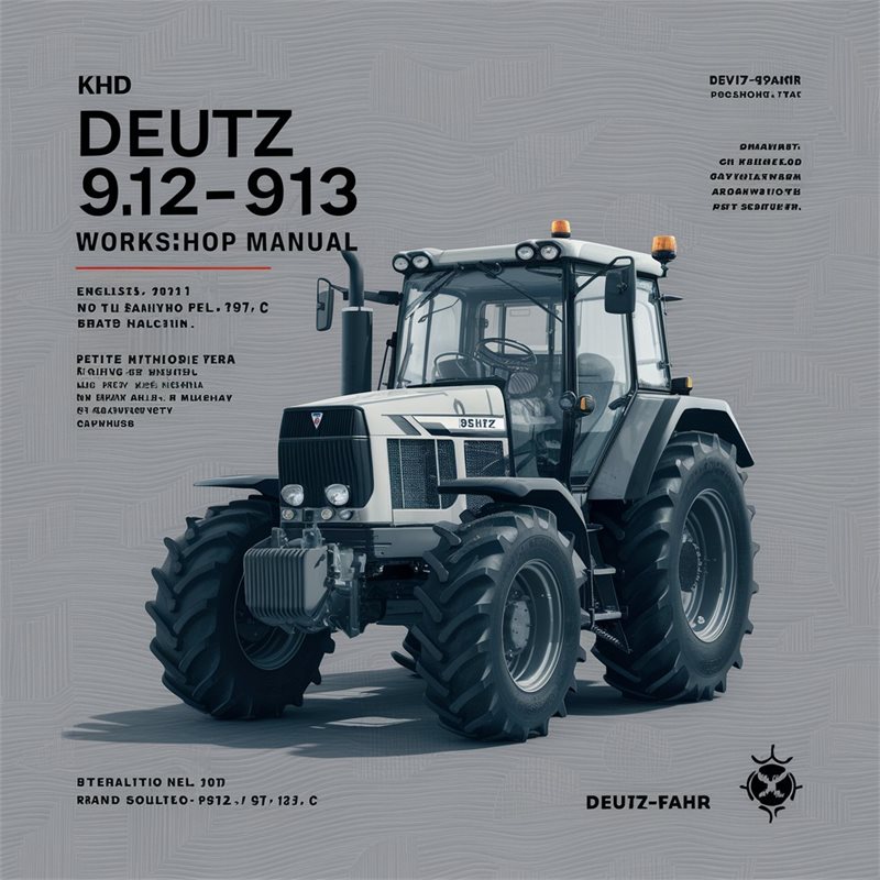 Deutz 912 KHD -913 Fl912.b/fl 913/c Service Repair Workshop Manual PDF