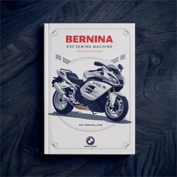 Bernina 830 Sewing Machine Instruction Service Repair Workshop Manual PDF