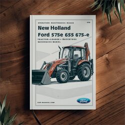 New Holland Ford 555E 575E 655E 675E Tractor Loader Backhoe Operators Owners TLB Service Repair Workshop Manual PDF
