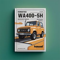 Komatsu WA400-5H Service Repair Workshop Manual PDF