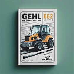 Gehl 652 Mini Compact Excavator Parts 918042 Catalog PDF