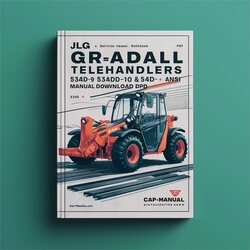 JLG Gradall Telehandlers 534D-9 534D-10 544D Ansi (p/n:31200170) Service Repair Workshop Manual PDF