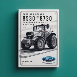 Ford New Holand 8530 8630 8730 8830 Tractor Operators Operator's Manual PDF