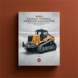 Fiatallis FX200 FX200LC Crawler Excavator Set Parts Operators Catalog PDF