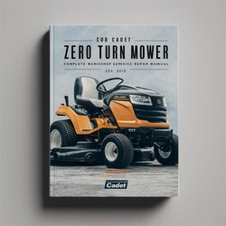 2004-2015 Cub Cadet RZT Zero Turn Rider Mower Service Repair Workshop Manual PDF