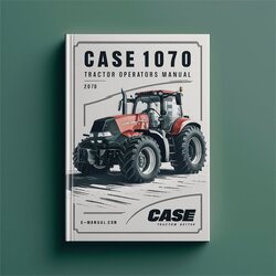 Case IH 1070 Tractor Operators Operator's Manual PDF