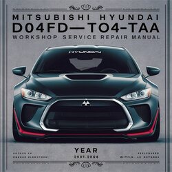Hyundai Parts Catalogue Mitsubishi D04FD-TAA Engine Service Repair Workshop Manual PDF