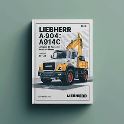 Liebherr A900C A904C A914C A924C Litronic EDC Hydraulic Excavator Service Repair Workshop Manual PDF