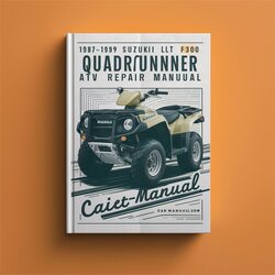 1987-1989 Piaggio LT Suzuki LT300E F300 Quadrunner ATV Service Repair Workshop Manual PDF