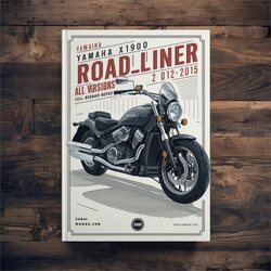2012-2015 Yamaha XV Models XV19 XV1900 Roadliner All Versions Service Repair Workshop Manual PDF