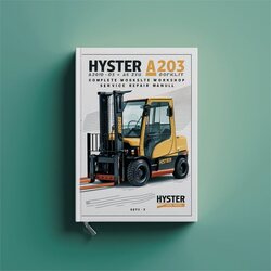 Hyster A203 (a20xl A25XL A30xl) Forklift Service Repair Workshop Manual PDF