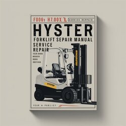 Hyster F006 H7.00xl Forklift Service Repair Workshop Manual PDF