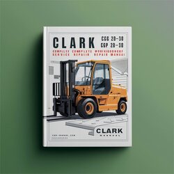 Clark 20-30 CGC CGP CDP Forklift Service Repair Workshop Manual PDF