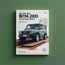 1972-1976 Mercedes W114 Benz 280 Service Repair Workshop Manual PDF