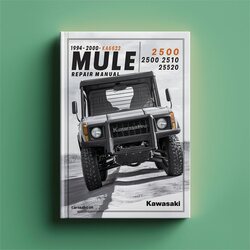 1994-2000 Kawasaki KAF620 Mule 2500 2510 2520 UTV Service Repair Workshop Manual PDF