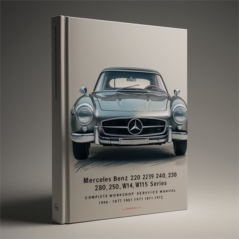 1968-1972 Mercedes W114 Benz 220 230 240 250 280 300 W115 Series Service Repair Workshop Manual PDF