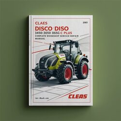 Claas Disco 3450 3050 2650 C Plus Disc Mower Service Repair Workshop Manual PDF