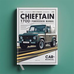 Chieftain 1700-1700S Powerscreen Operators Operator's Manual PDF