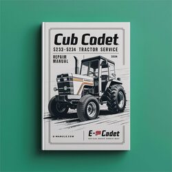 Cub Cadet 5252 5234 5254 Tractor Service Repair Workshop Manual PDF