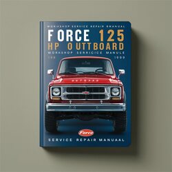 1984-1989 Force 125 HP Outboard Service Repair Workshop Manual PDF