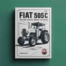 Fiat 505C Tractor Service Repair Workshop Manual PDF