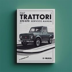 Fiat Trattori 570-670 Service Repair Workshop Manual PDF
