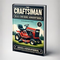 Craftsman Lawn Tractor 18.5 He 42 Inch Mower Service Repair Workshop Manual PDF