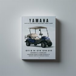 Yamaha G11 G14 G16 G19 G20 Gas Electric Golf Cart (2 Set) Owners Service Repair Workshop Manual PDF