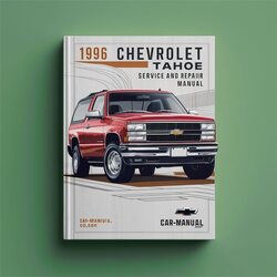 1996 Chevrolet Tahoe Service Repair Workshop Manual PDF