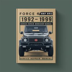 1992-1999 Force 40 HP Service Repair Workshop Manual PDF
