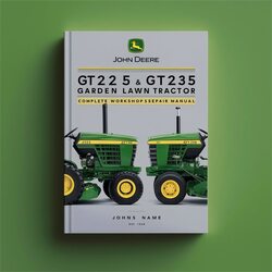 John Deere GT225 GT235 Garden Lawn Tractor Service Repair Workshop Manual PDF