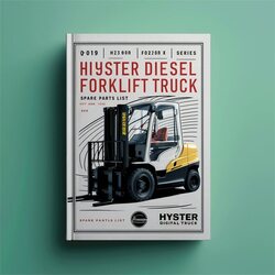 Hyster Diesel Forklift Truck F019 Series Spare : H13.00xm, H14.00xm, H16.00xm, H12.00xm-12ec Parts Catalog PDF