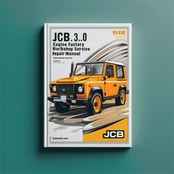 JCB LPG 3.0 Engine Service Repair Workshop Manual PDF