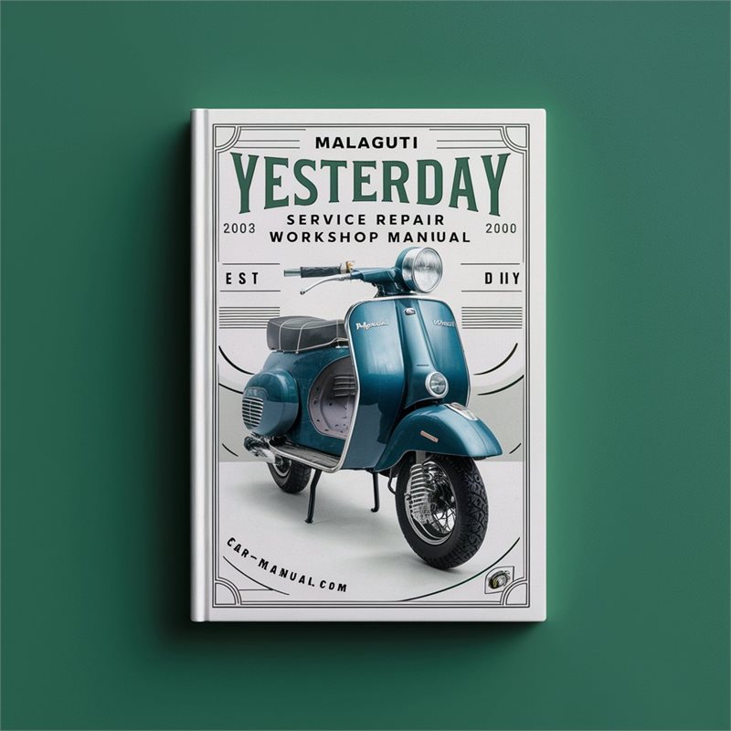 Malaguti Yesterday Scooter (perfect Diy) Service Repair Workshop Manual PDF