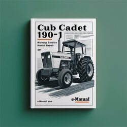 Cub Cadet 190-301 Tractor Service Repair Workshop Manual PDF