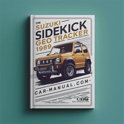 1989 Suzuki Geo Tracker Sidekick Service Repair Workshop Manual PDF