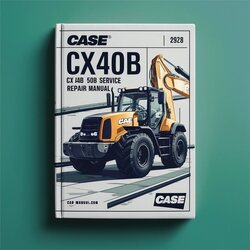 Case CX40B CX50B CX 40B 50B Excavator Service Repair Workshop Manual PDF