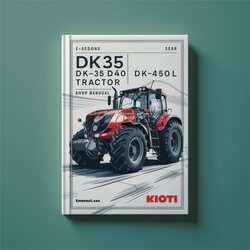 Kioti Daedong DK35 DK40 DK450L Tractor Shop Service Repair Workshop Manual PDF
