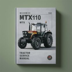 Mccormick MTX110 MTX 110 Tractor Service Repair Workshop Manual PDF