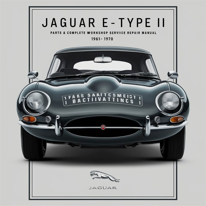 1961-1970 Jaguar E Type E-TYPE Series I II Parts Service Repair Workshop Manual PDF