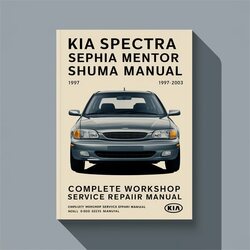 1997-2003 Kia Mentor Spectra Sephia Shuma Service Repair Workshop Manual PDF