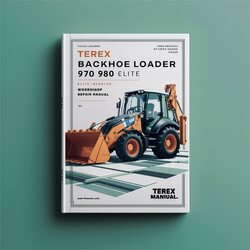 Terex Backhoe Loader 970 980 Elite Service Repair Workshop Manual PDF