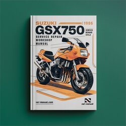 1984-1986 Suzuki GSX Series GSX750 Service Repair Workshop Manual PDF