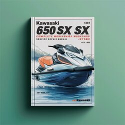 1987-1990 Kawasaki 650SX 650 SX JS650A Jetski Service Repair Workshop Manual PDF