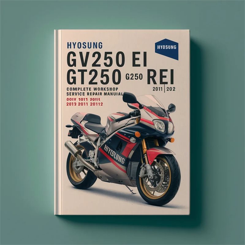 2009-2012 Hyosung GT250 GV250 Ei Rei Motorcycle Service Repair Workshop Manual PDF