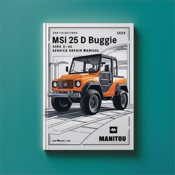 Manitou MSI 25 D Buggie Serie 2-E2 Service Repair Workshop Manual PDF