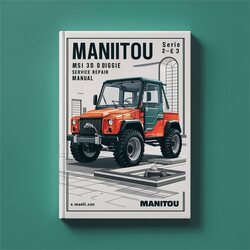 Manitou MSI 30 D Buggie Serie 2-E2 Service Repair Workshop Manual PDF
