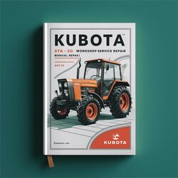 Kubota STA-30 Tractor Service Repair Workshop Manual PDF